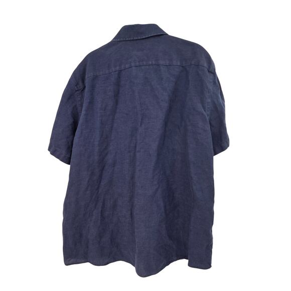 UNTUCKIT XL LINEN WRINKLE RESISTANT  REGULAR FIT SHORT SLEEVE BUTTON UP SHIRT - Picture 2 of 4